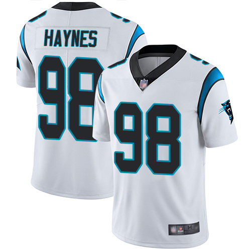 Carolina Panthers Limited White Youth Marquis Haynes Road Jersey NFL Football #98 Vapor Untouchable